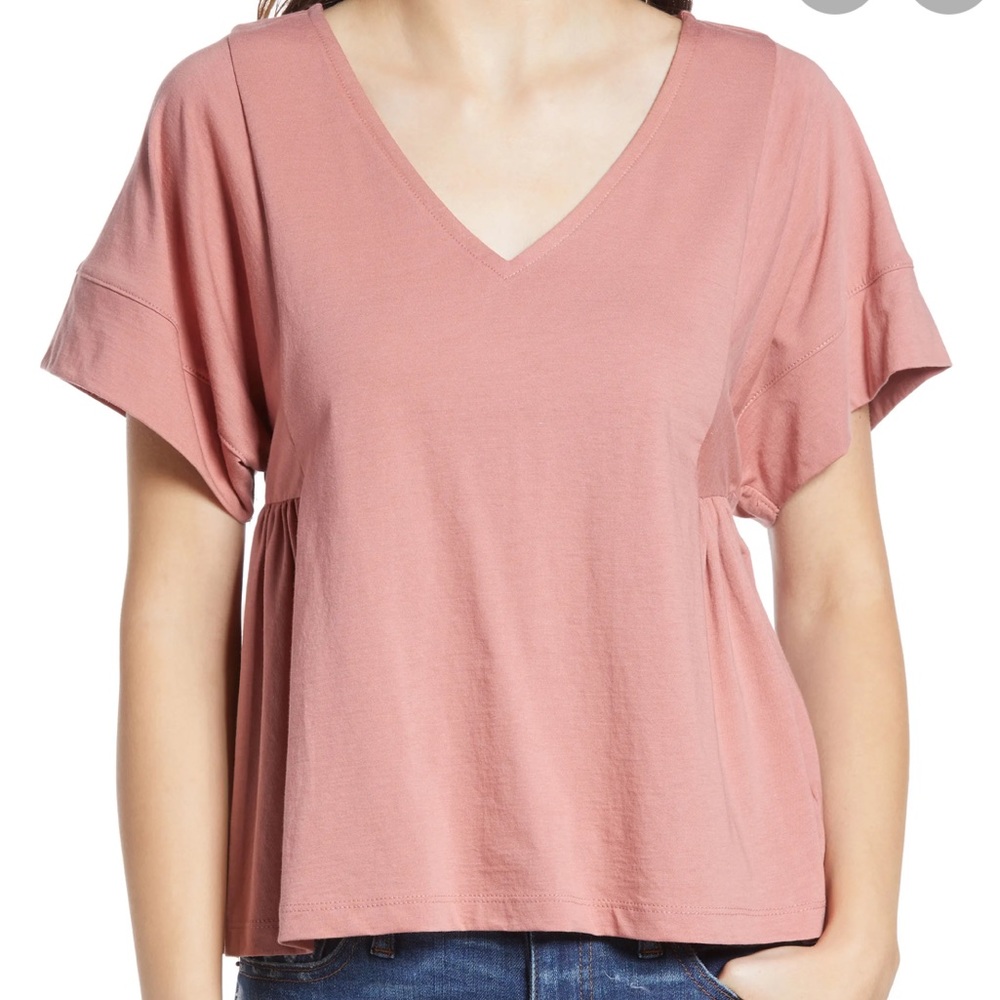 Madewell Supima Cotton Flutter Sleeve Tee